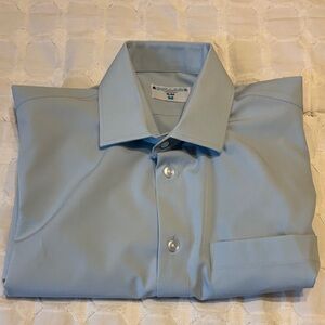 &Collar Men's Light Blue long sleeve Dress Shirt